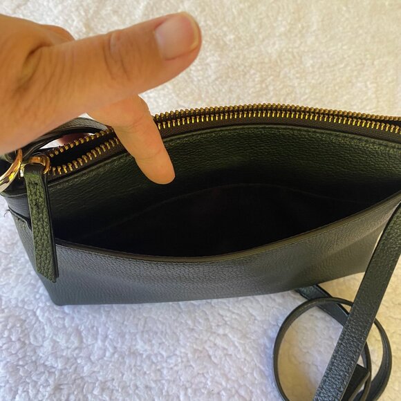 Nordstrom Black Leather Cross Body Purse - Picture 3 of 13